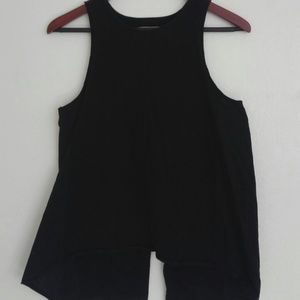 Madewell Black Tank Slit Back